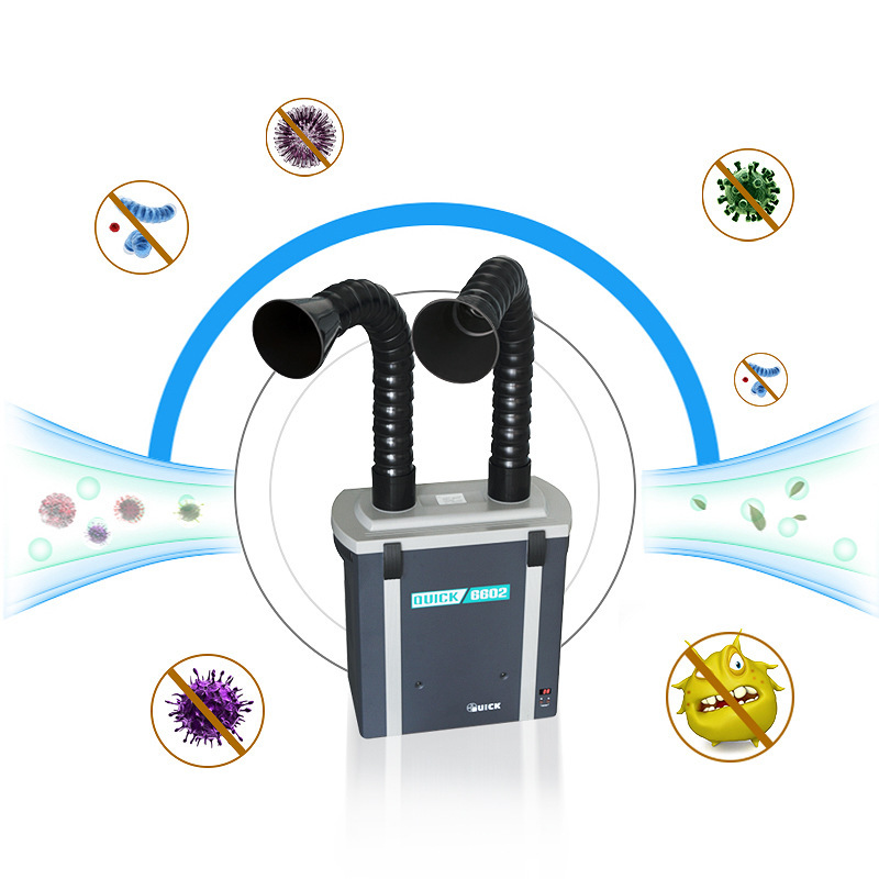 Quick 6602 Soldering Fume Extractor High Efficiency Purifier Filter System