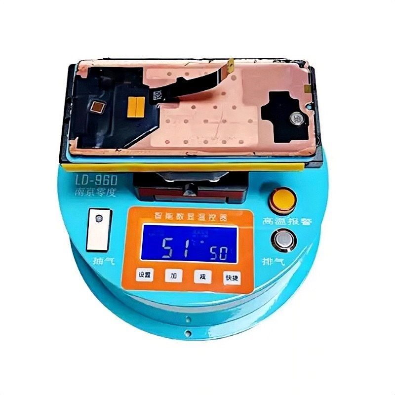NJLD LD960 360 Degree Rotary Screen Separator Machine for Mobile Phone Flat Curved LCD Screen Fast Heating Frame Separation Tool