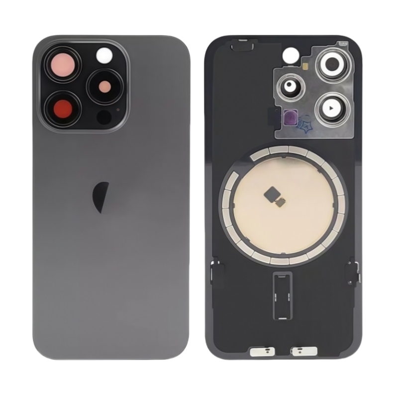 OEM Back Cover Glass Replacement with Back Plate for iPhone 15pro 15Promax