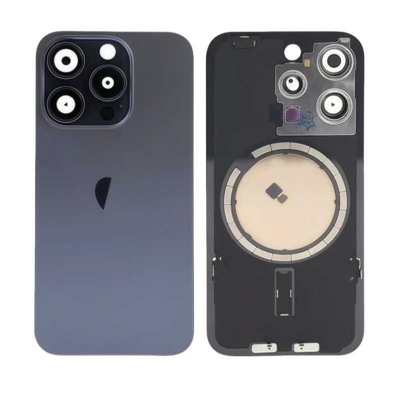 OEM Back Cover Glass Replacement with Back Plate for iPhone 15pro 15Promax