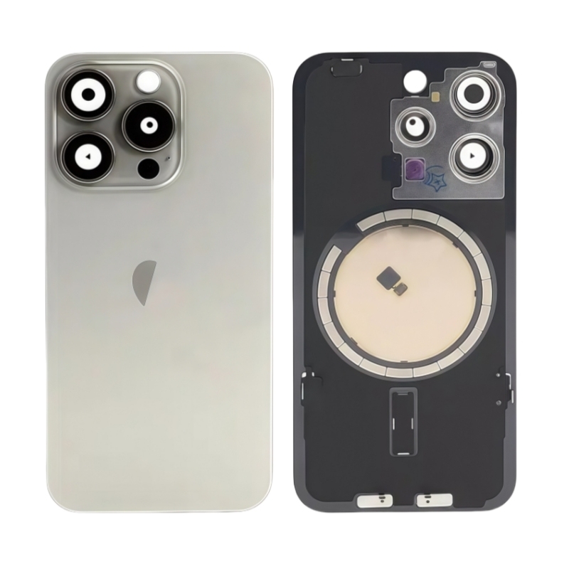 OEM Back Cover Glass Replacement with Back Plate for iPhone 15pro 15Promax