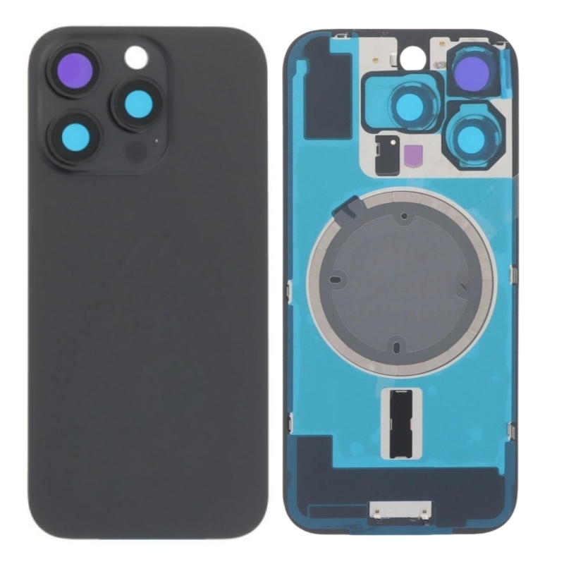 OEM Back Rear Glass Replacement with Back Plate for iPhone 16pro 16promax