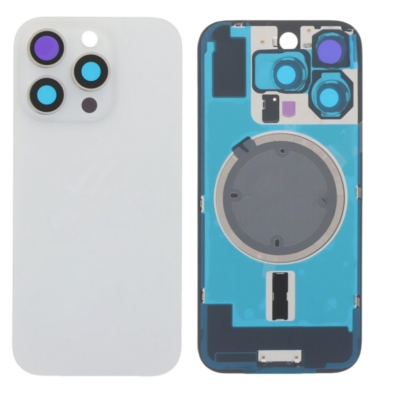 OEM Back Rear Glass Replacement with Back Plate for iPhone 16pro 16promax