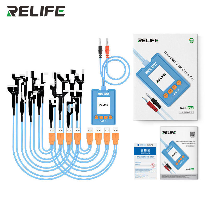 Relife XA4 Pro Power Boot On Cable with Control Button for iPhone 16PM - 8