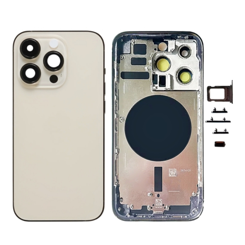 For iPhone 14pro 14promax Back Rear Housing Replacement Parts Chassis