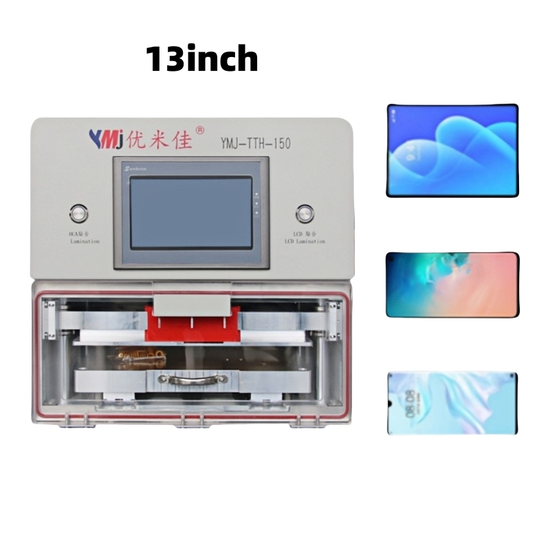 YMJ TTH-150 13inch Laminate Machine Intelligent Pressure with Digital Display for iPhone iPad Samsung Huawei