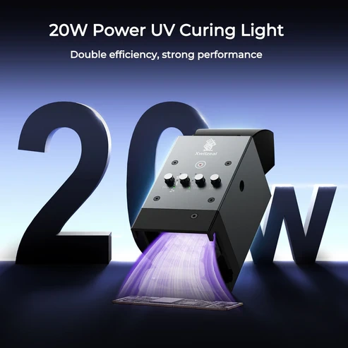 Xwitzeal 20W UV Cooling Curing Light with Smoke Absorber Fan