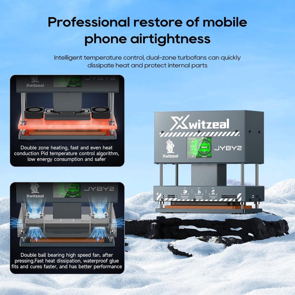 Xwitzeal JYBY2 Manual Phone Screen Pressure Holder Machine for iPhone Samsung Android Screen Repair