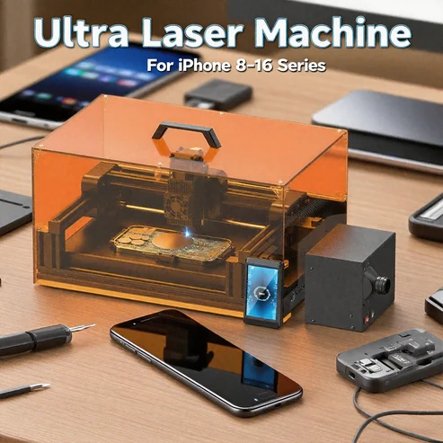 Xwitzeal V8 Ultra Laser Pro Machine with Position Mold for iPhone 16 - 8  Back Glass Remove