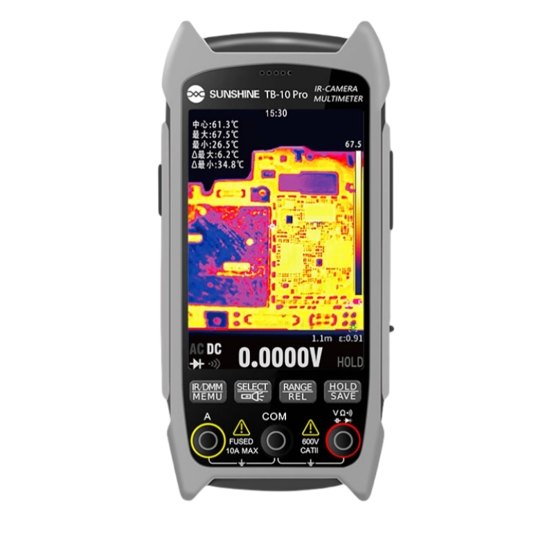 Sunshine TB-10 Pro Infrared Thermal Imaging Camera & Multimeter Function - 256*192 Resolution - Easy to Handheld