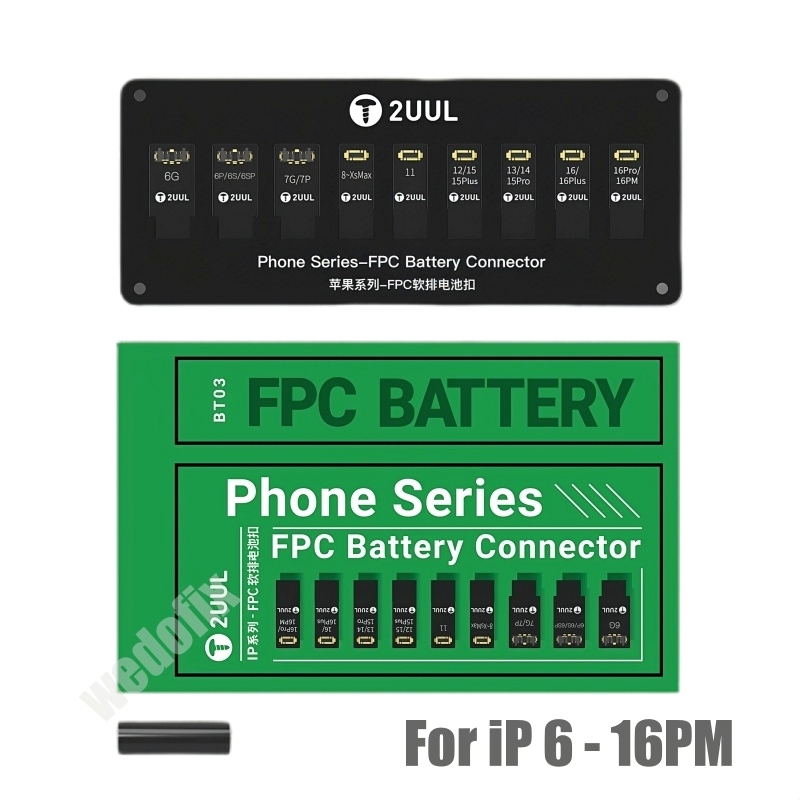 2UUL BT03 Battery FPC Connector Super Flexible Battery Socket for iPhone 16 15 14 13 12 11 X 8 7 6