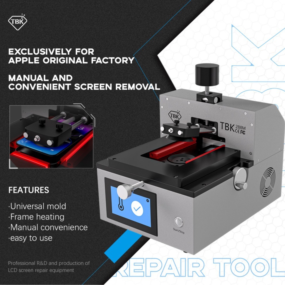 TBK288M Screen Heating Station Easy to Use Universal Mold for All iPhone