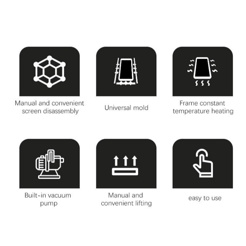 TBK288M Screen Heating Station Easy to Use Universal Mold for All iPhone