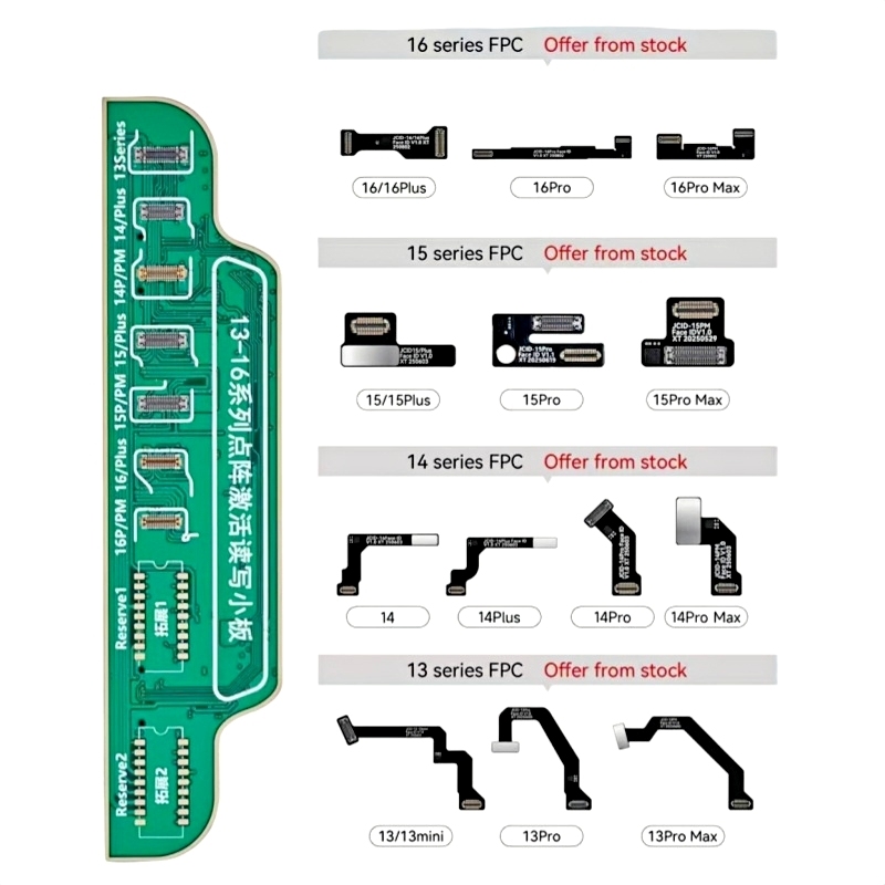JCID Face ID Tag On Flex Cable for iPhone 16 - X