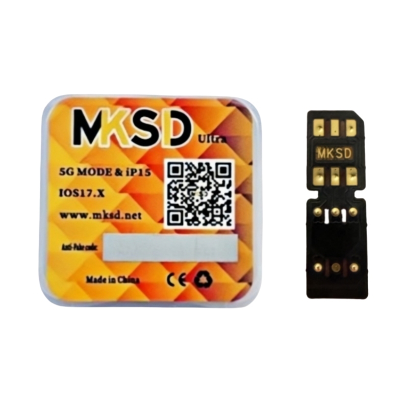 MKSD Ultra V5.7 Fold Version Esim 5G Mode Sim Unlock Chip for iPhone 12 13 14 15 16 iOS 18 17 16