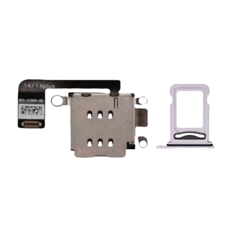 For iPhone 14 14plus Esim Modify to Sim Adapter with Outside Dual Sim Card Tray < Need Drill Hole >