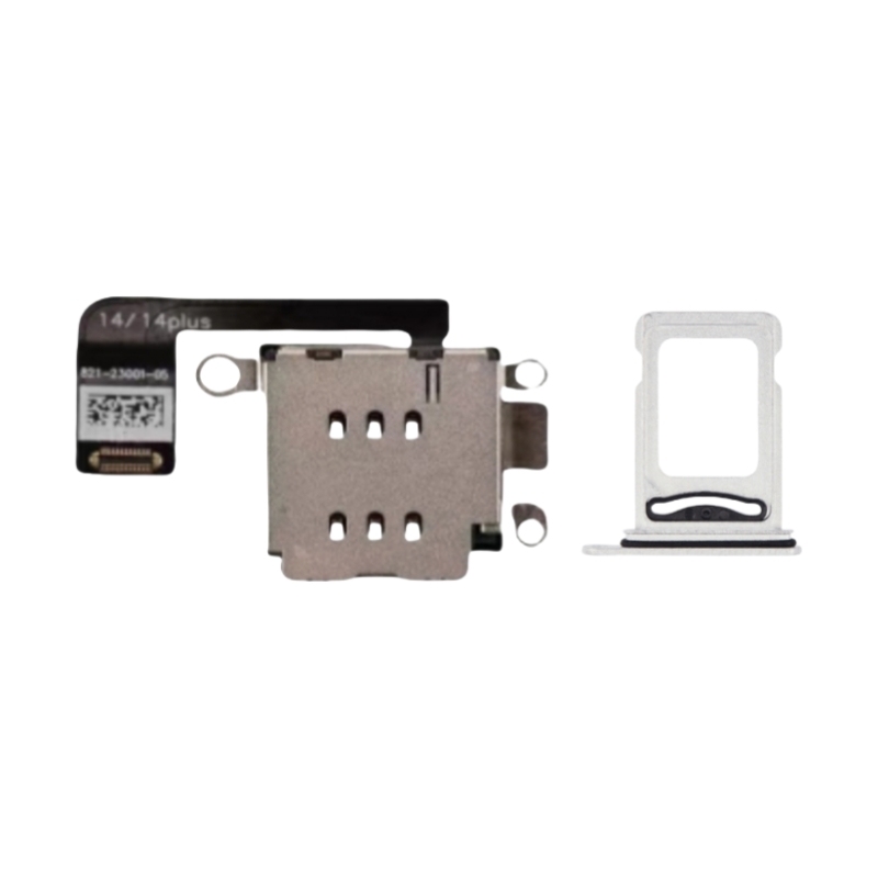 For iPhone 14 14plus Esim Modify to Sim Adapter with Outside Dual Sim Card Tray < Need Drill Hole >