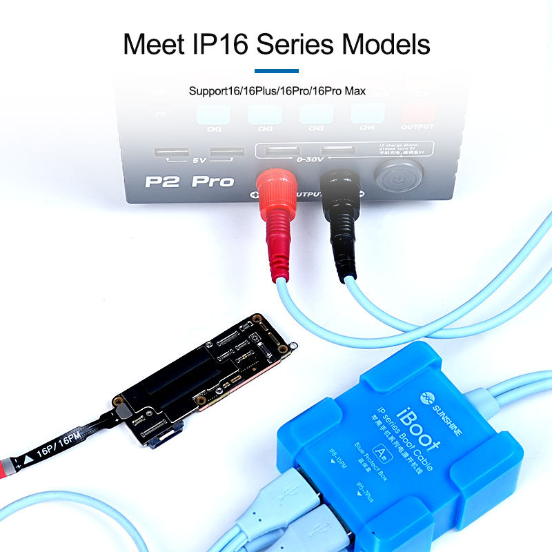Sunshine iBoot Power On Cable with 4 USB Connector for iPhone and Android