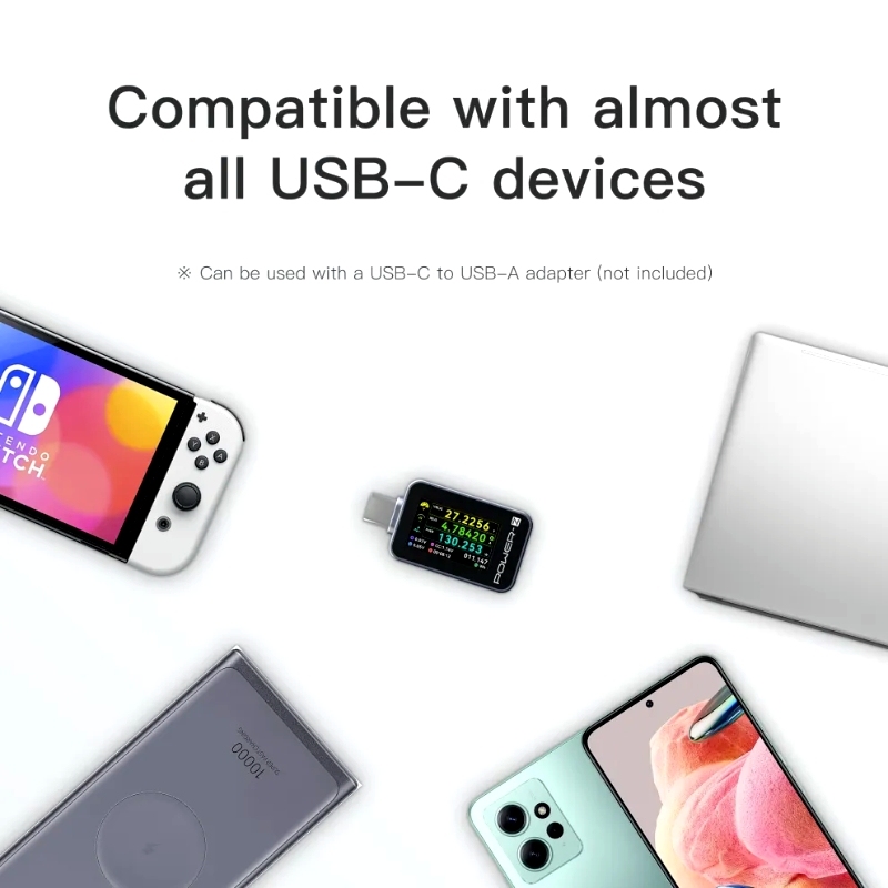 Power-Z C240 USB-C Tester Digital Display Power Meter 240W and PD3.1 QC5.0
