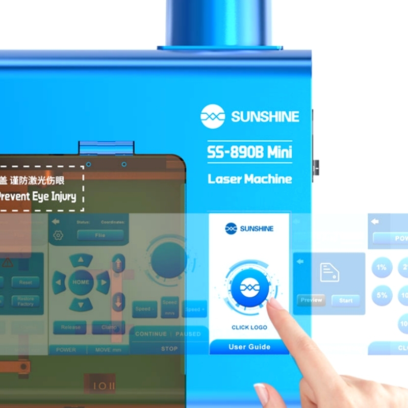 Sunshine SS-890B 5W Mini Laser Machine for Back Glass Removal