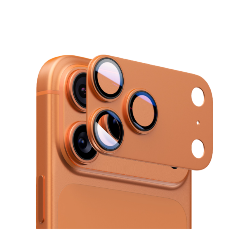 Matter Armor Lens Film Electrroplating Metal Case for iPhone 17pro 17promax