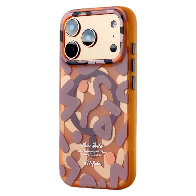 Graffiti Frosted Magnetic Wireless Charging Case for iPhone 17 17 17Air 17pro 17promax