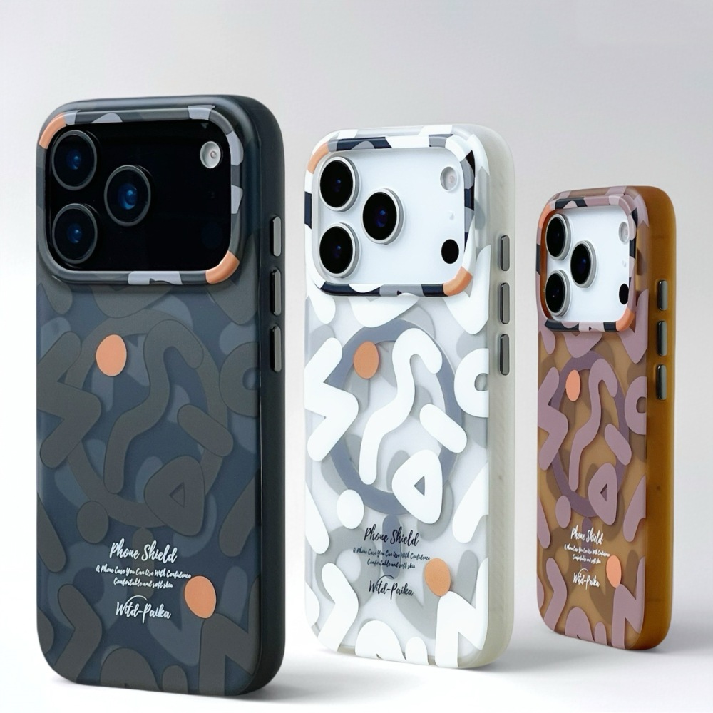 Graffiti Frosted Magnetic Wireless Charging Case for iPhone 17 17 17Air 17pro 17promax