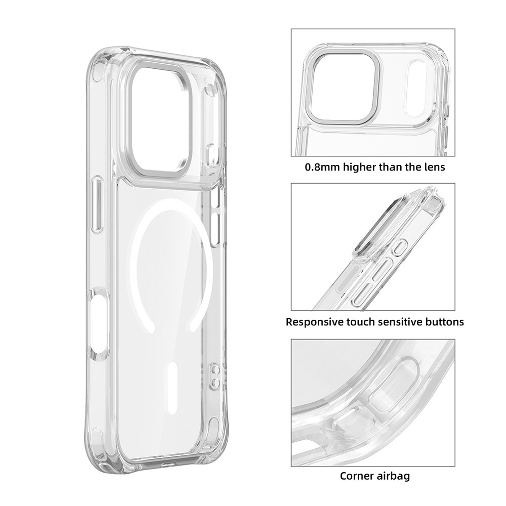 Transparent Magsafe Case Phone Protective Shell for iPhone 17 17Air 17pro 17promax