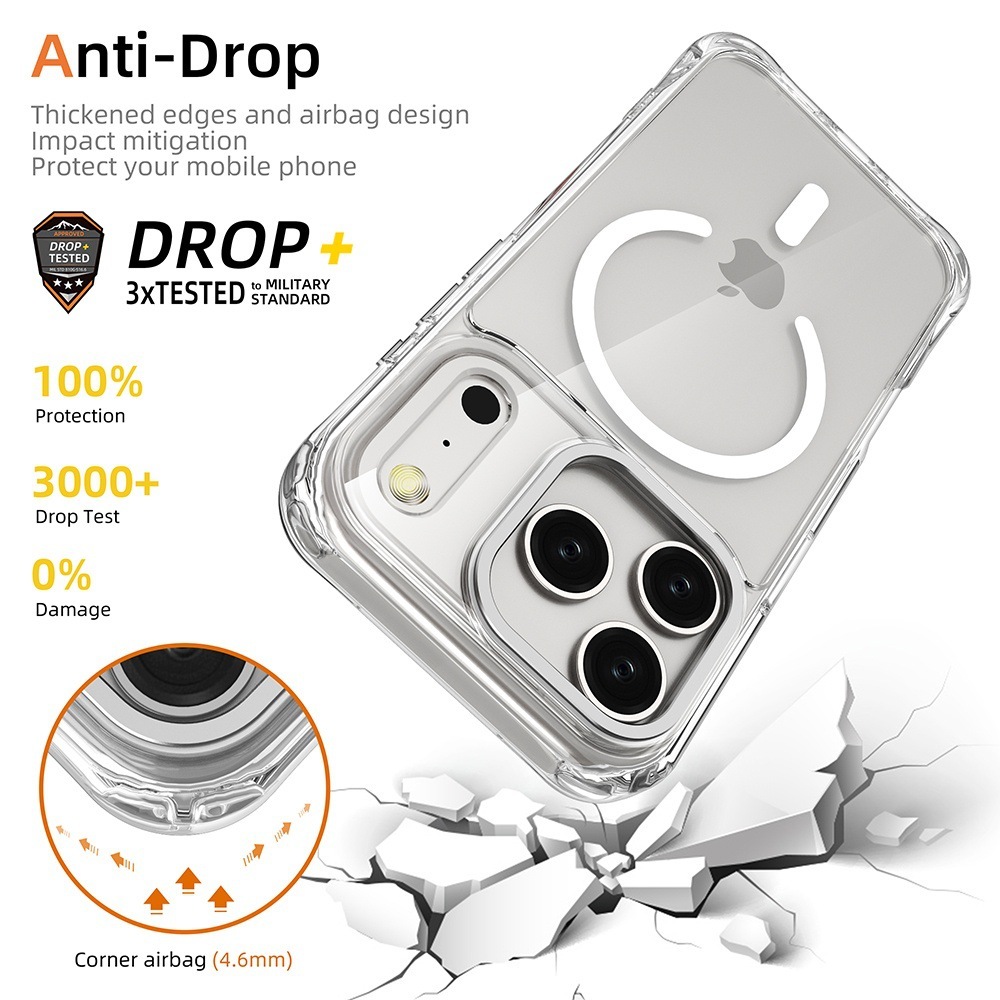 Transparent Magsafe Case Phone Protective Shell for iPhone 17 17Air 17pro 17promax