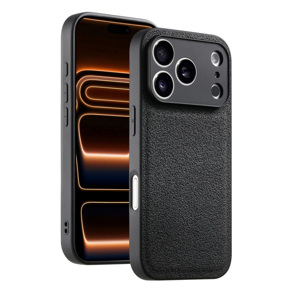 Moon Pit Texture Phone Protective Leather Case Drop-proof for iPhone 17 16 15 14 13 12 11 X