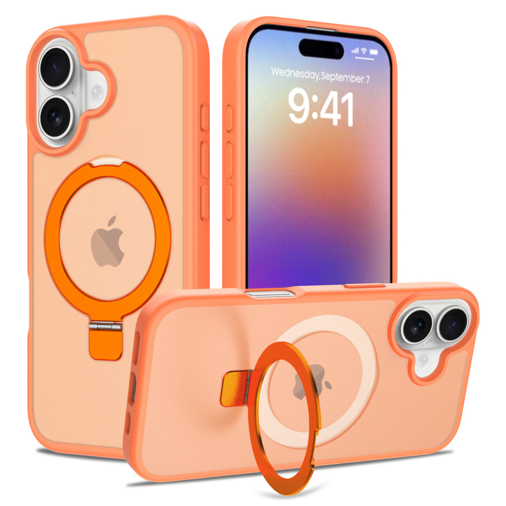 2 in 1 Wireless Magsafe Case with Magnetic Stand Anti-proof for iPhone 17 16 15