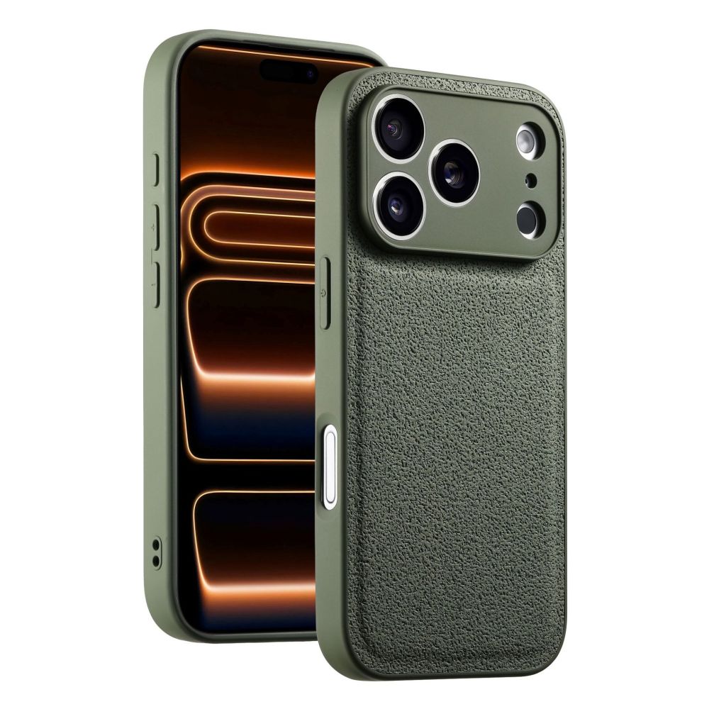 Moon Pit Texture Phone Protective Leather Case Drop-proof for iPhone 17 16 15 14 13 12 11 X