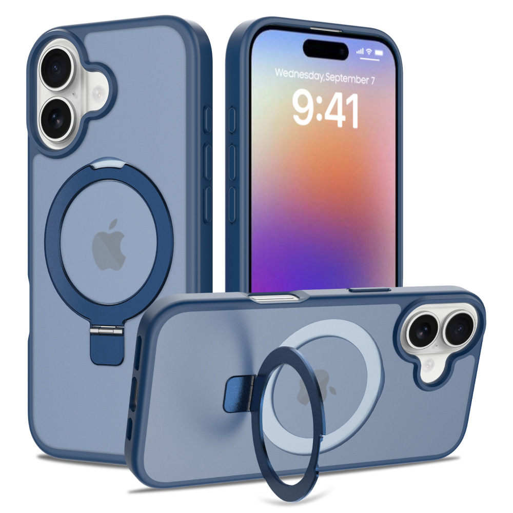 2 in 1 Wireless Magsafe Case with Magnetic Stand Anti-proof for iPhone 17 16 15