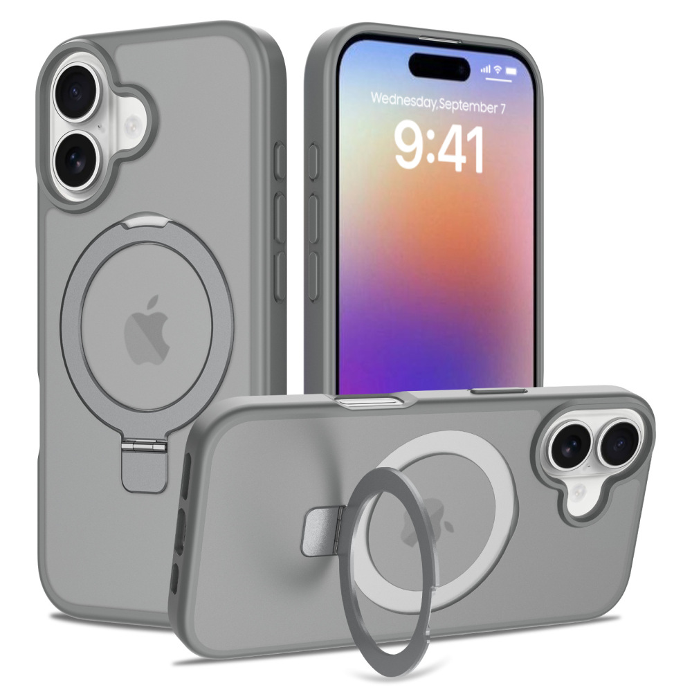 2 in 1 Wireless Magsafe Case with Magnetic Stand Anti-proof for iPhone 17 16 15