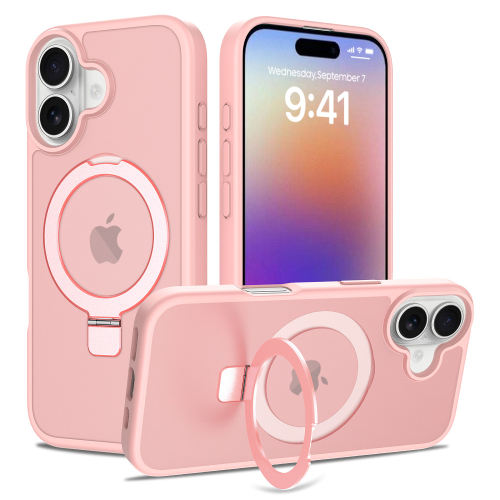 2 in 1 Wireless Magsafe Case with Magnetic Stand Anti-proof for iPhone 17 16 15