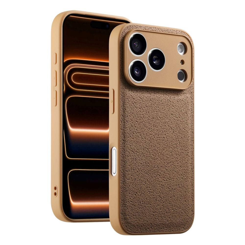 Moon Pit Texture Phone Protective Leather Case Drop-proof for iPhone 17 16 15 14 13 12 11 X