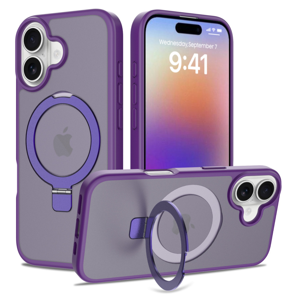2 in 1 Wireless Magsafe Case with Magnetic Stand Anti-proof for iPhone 17 16 15