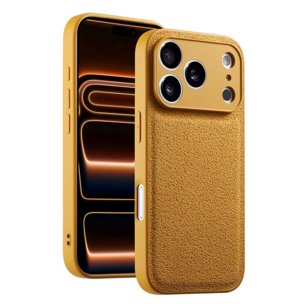 Moon Pit Texture Phone Protective Leather Case Drop-proof for iPhone 17 16 15 14 13 12 11 X