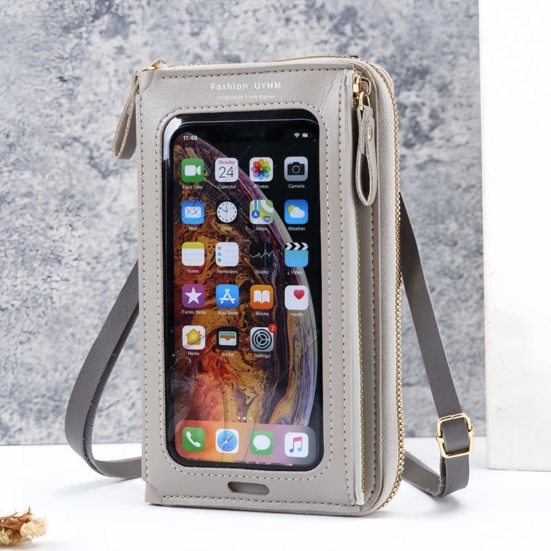Touchscreen Phone Bag for Women: 2025 Multi-Functional Zipper Crossbody Bag