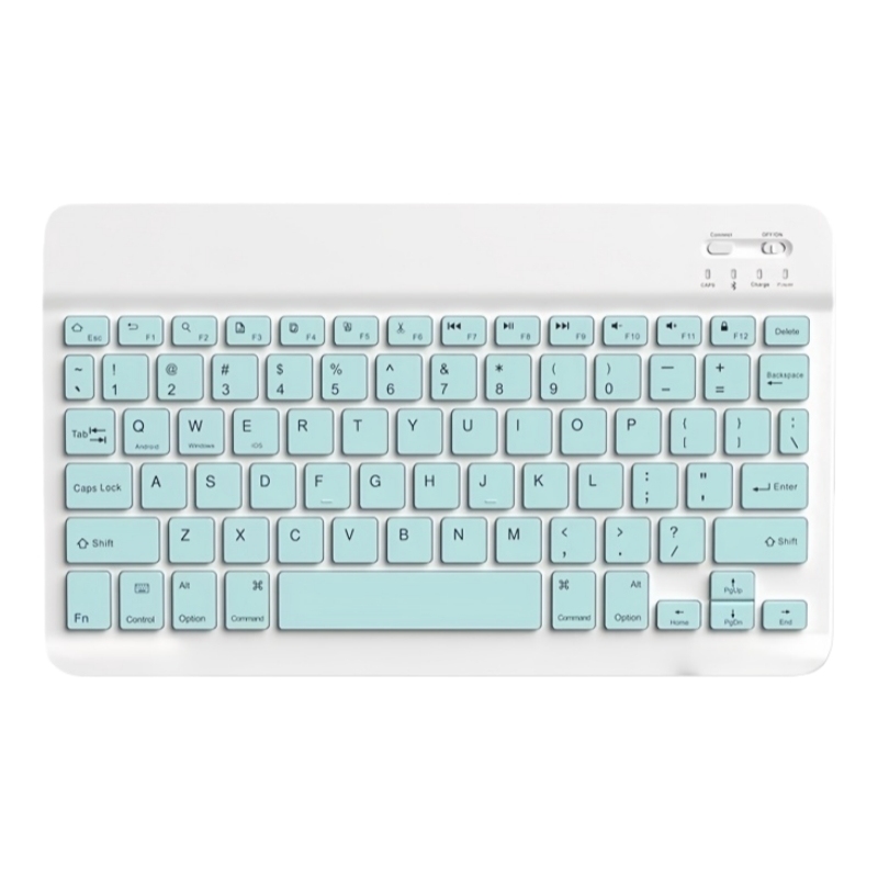 10inch Bluetooth Wireless Keyboard with Mouse Set Compatible with iPhone iPad Android Portable and Lightweight