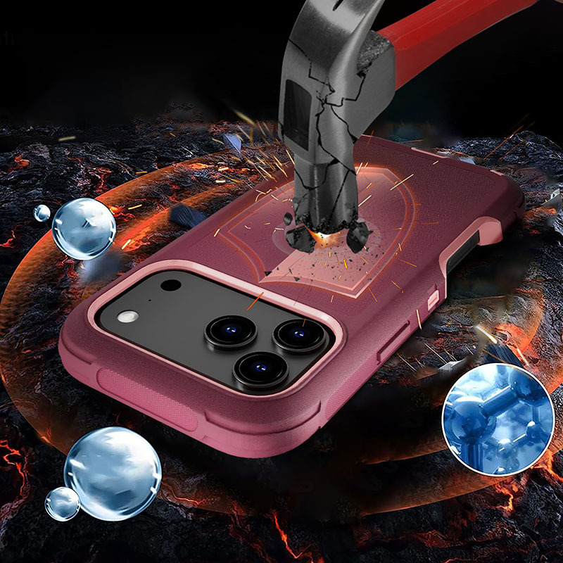 Drop-proof Defender Protective Case Full Coverage Phone Shell for iPhone 17 16 15 14 13mini 12mini 11pm 11
