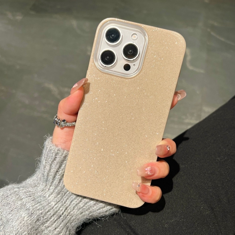 New Glitter iPhone 17 Case, Cross-Border Simple Solid Color Protective Cover for Apple iPhone 16/17