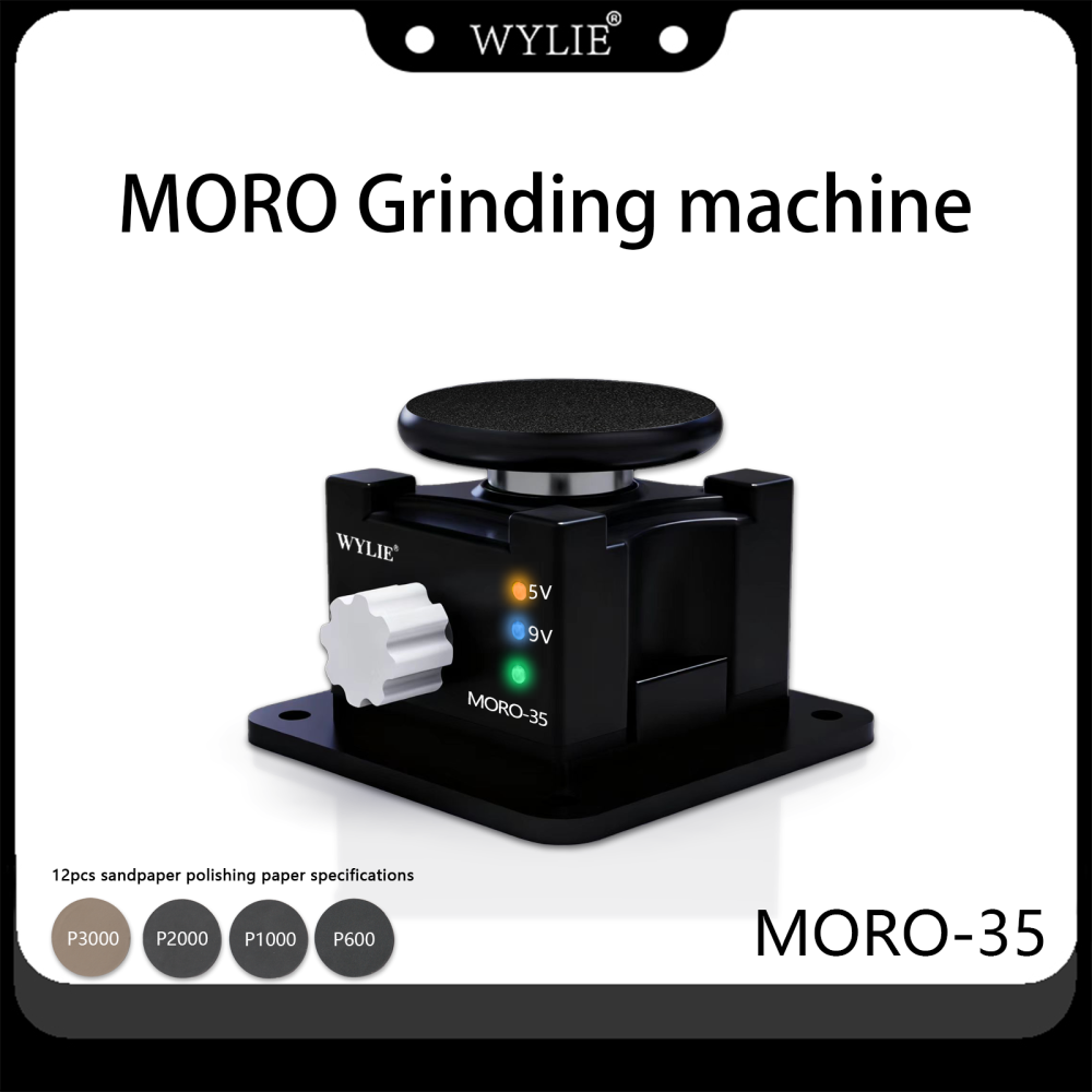 WYLIE Moro Grinding Machine Universal Polish Platform for Solder Iron Tips Tweezers Blades Refresh