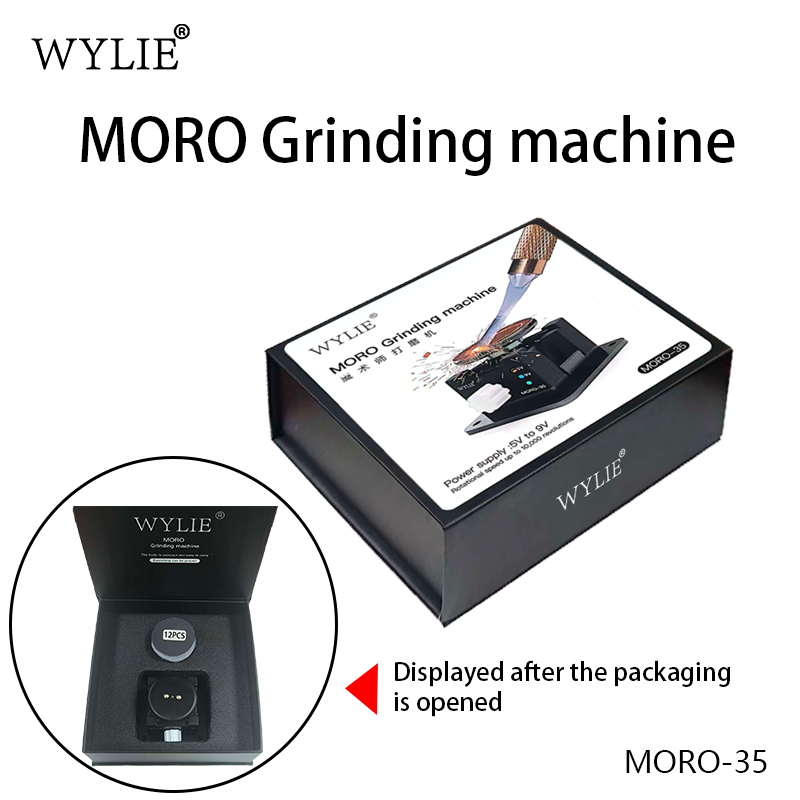 WYLIE Moro Grinding Machine Universal Polish Platform for Solder Iron Tips Tweezers Blades Refresh