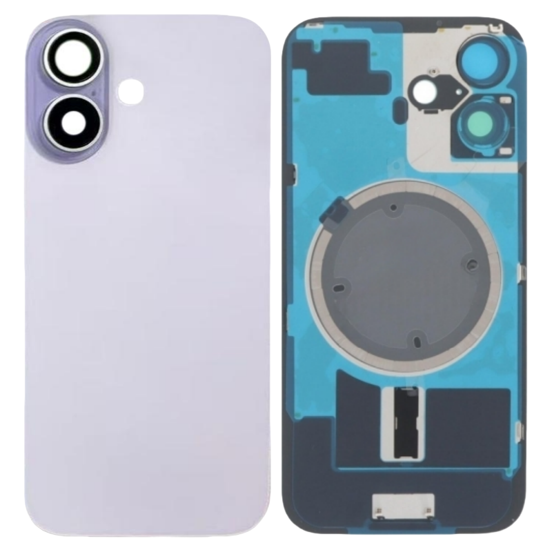 For iPhone 17 Back Rear Glass Replacement with Back Plate - One Part