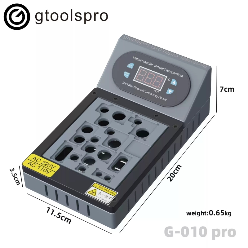 Gtoolspro G-010Pro Back Rear Camera Heating Platform with ToolsKit for iPhone 17 16 15 14 13 12 11 X 8 7