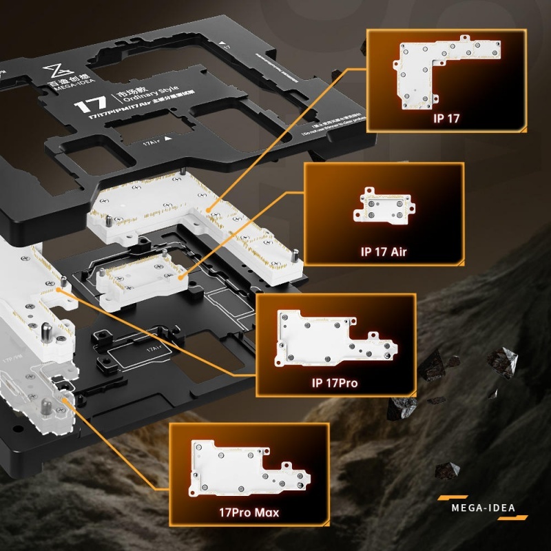 MEGA-IDEA IP17 Series 4 in 1 Test iSocket Motherboard Layered Test Frame for iPhone 17 17Air 17Pro 17Promax
