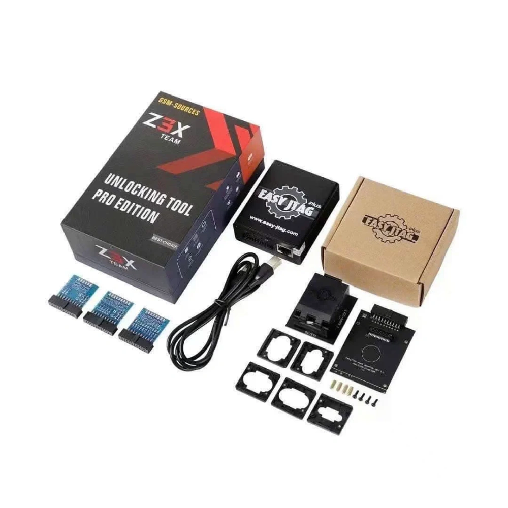 z3x Easy Jtag Plus Box  2025 Version Full Set eMMC Socket BGA153/169 BGA162/186 BGA221 BGA529 BGA254 BGA095