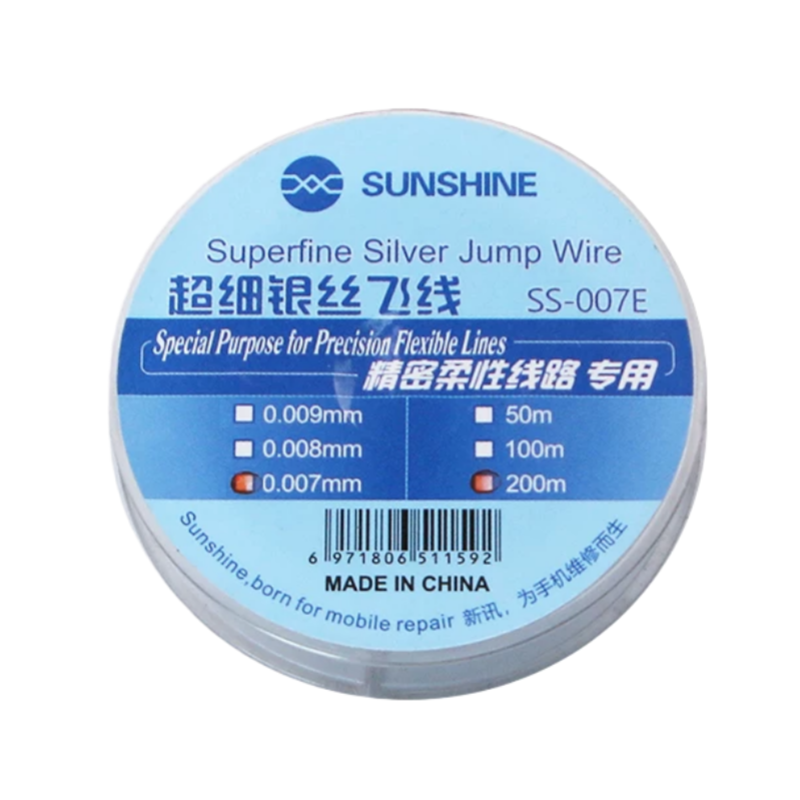 Sunshine Superfine 0.007mm phone Repair Jumper Wire Silver Phone Fingerprint Repair Wires