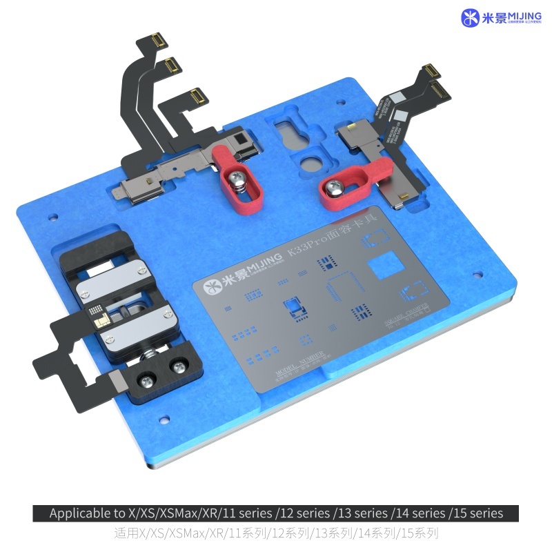 Mijing K33pro Face ID IC Fixture Dot Matrix Holder for iPhone X Xs 11 12 13 14 15 Face ID Repair